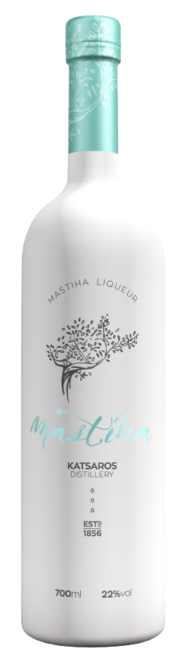 Μπουκάλι Μαστίχα Katsaros Distillery, λευκή φιάλη 700ml